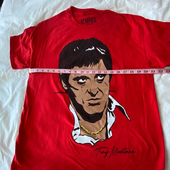 Scarface red cotton t shirt- NWOT - Picture 3 of 5